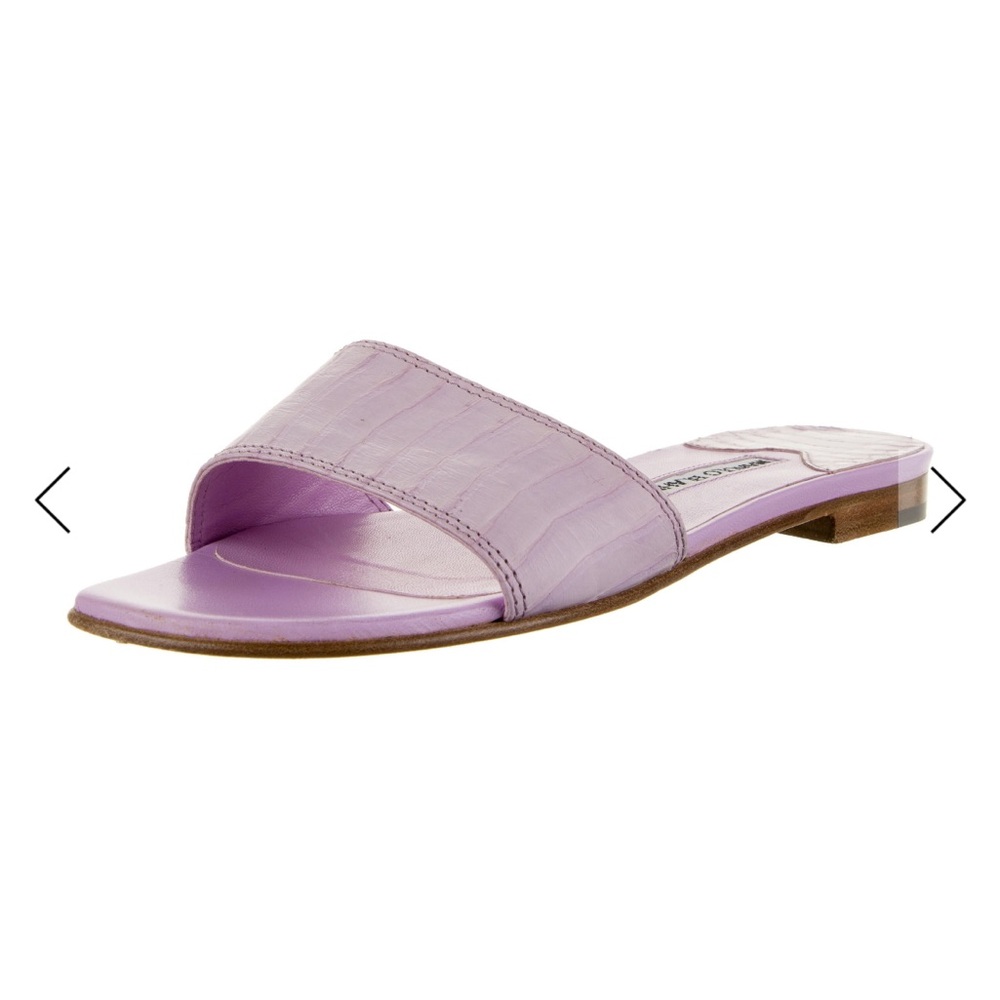 Manolo Blahnik Lavender Sandals